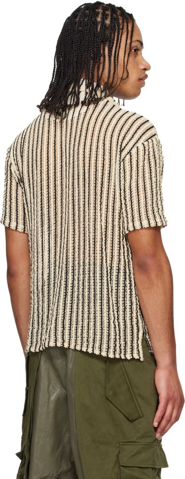 Skjorte Andersson Bell Andersson Bell Sheer Knit Striped Shirt Beige | atb1235m, 2