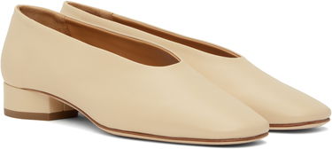 Tøj Aeyde Aeyde Delia Leather Ballerina Flats Beige | A11-FL-GLVR25BL18-FW24-957-007, 3