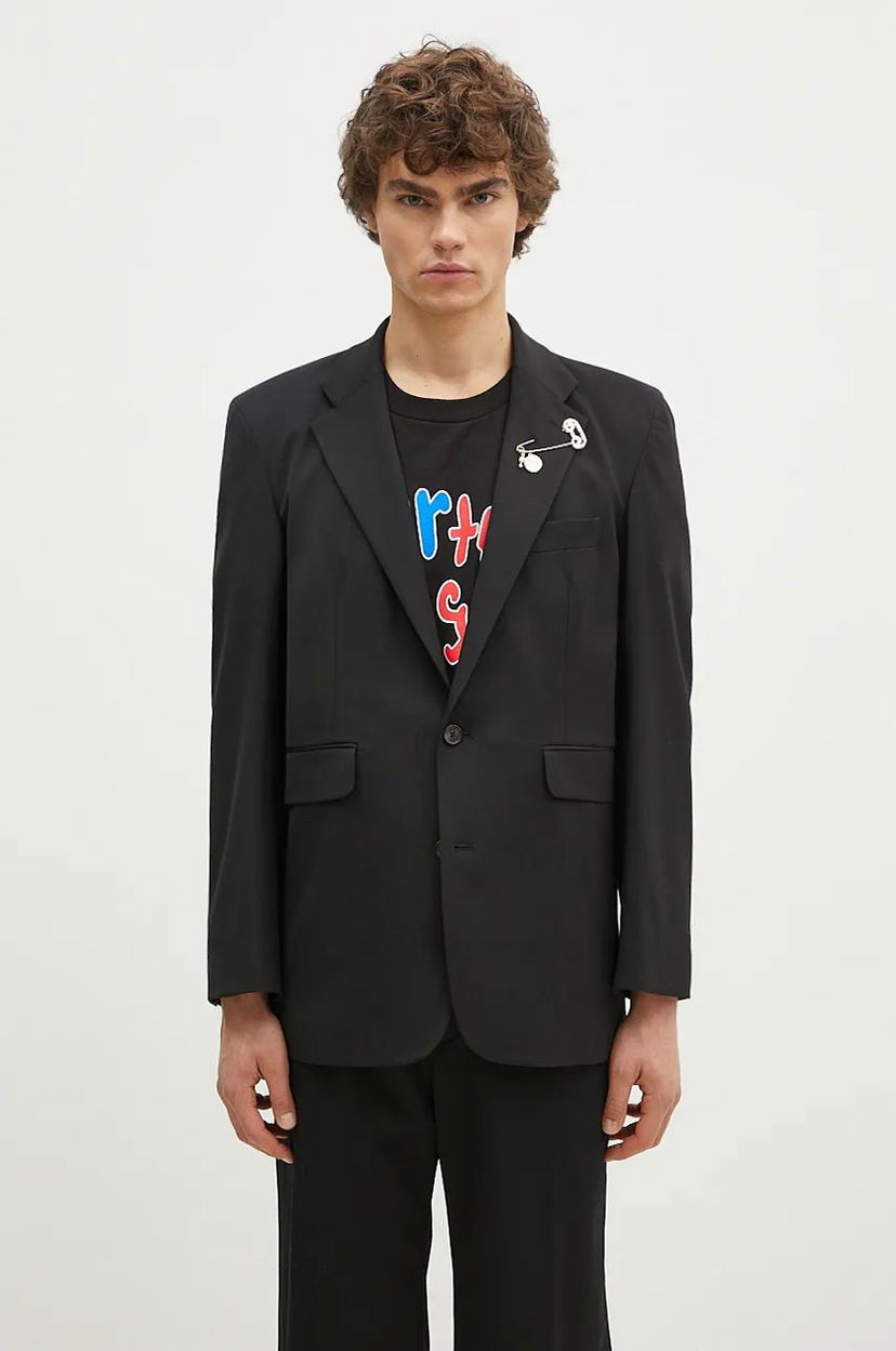 Jakke Aries Single Breasted Tailored Jacket Sort | AR7010202
