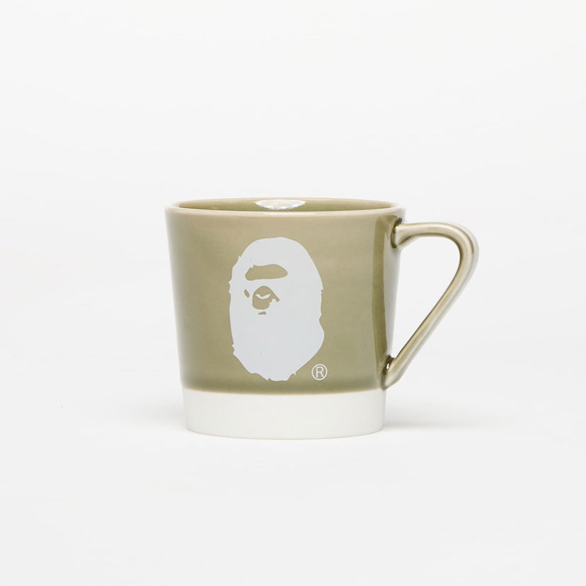 Home decor BAPE A BATHING APE Logo Porcelain Mug Grøn | 001KAK801011M GRN