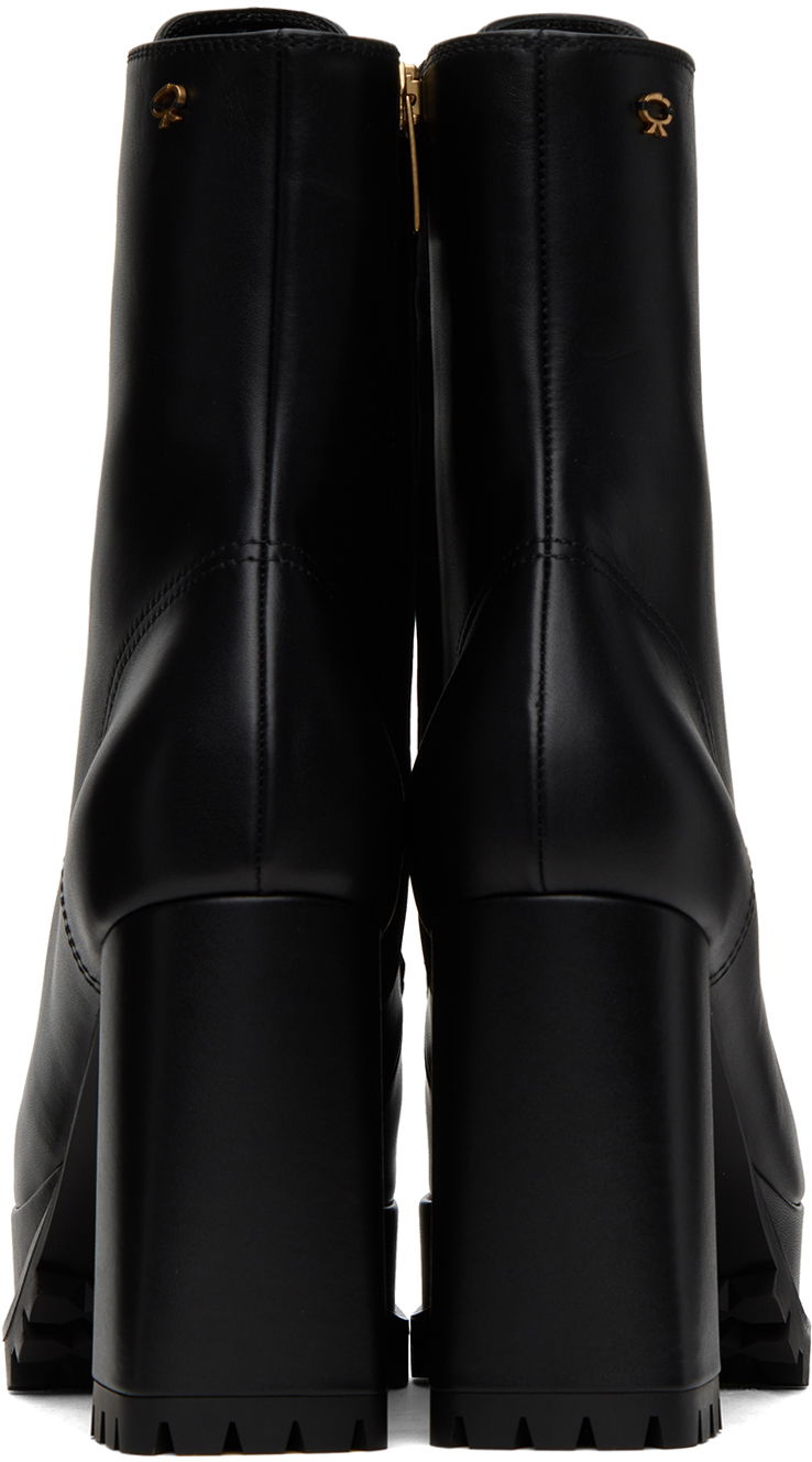 Sneakers og sko Gianvito Rossi Platform Lace-Up Boots Sort | G73077.70RIC.VGI, 1