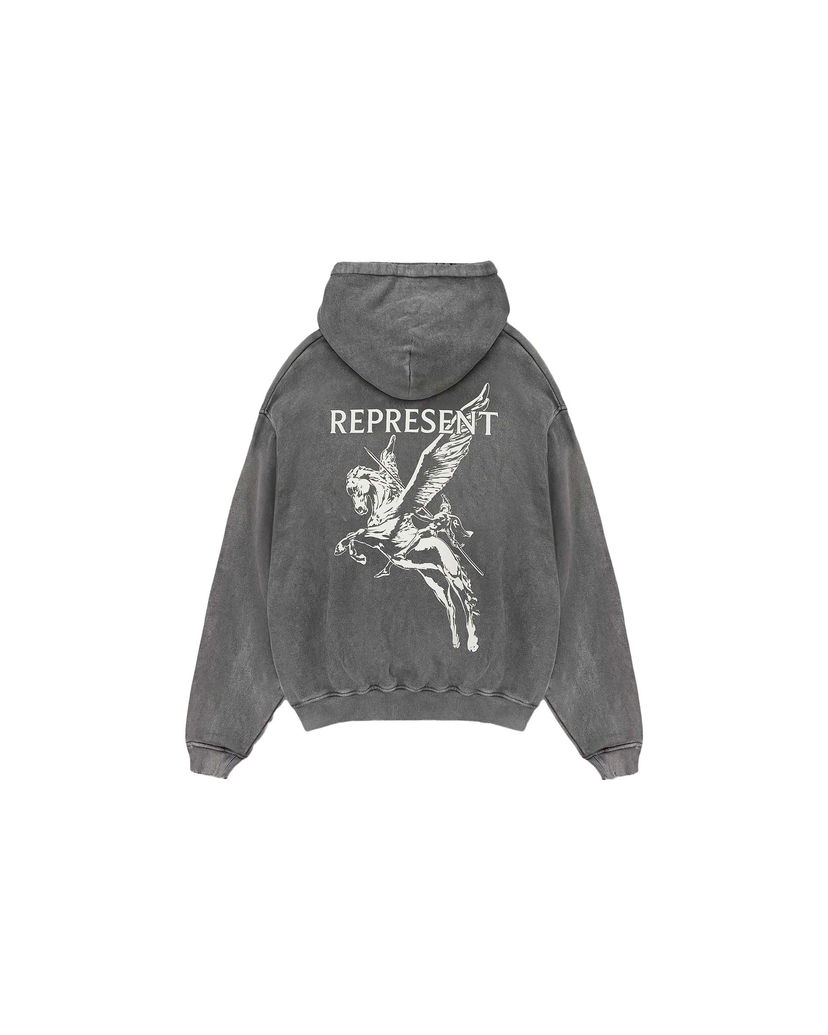 Sweatshirt Represent Clo Represent Mascot Hoodie Vintage Grey Grå | MH4020-20