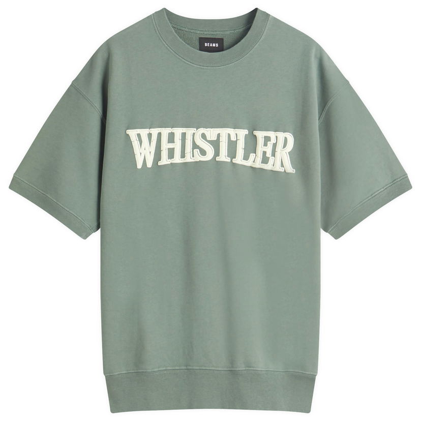 T-shirt BEAMS BEAMS Men's Whistler Print Short Sleeve Sweatshirt Grøn | 1103-0054-146-65