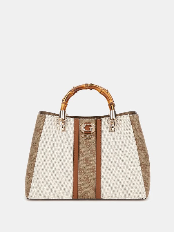 Håndtaske GUESS Kerima 4G Logo Bag Beige | HWAG9337060