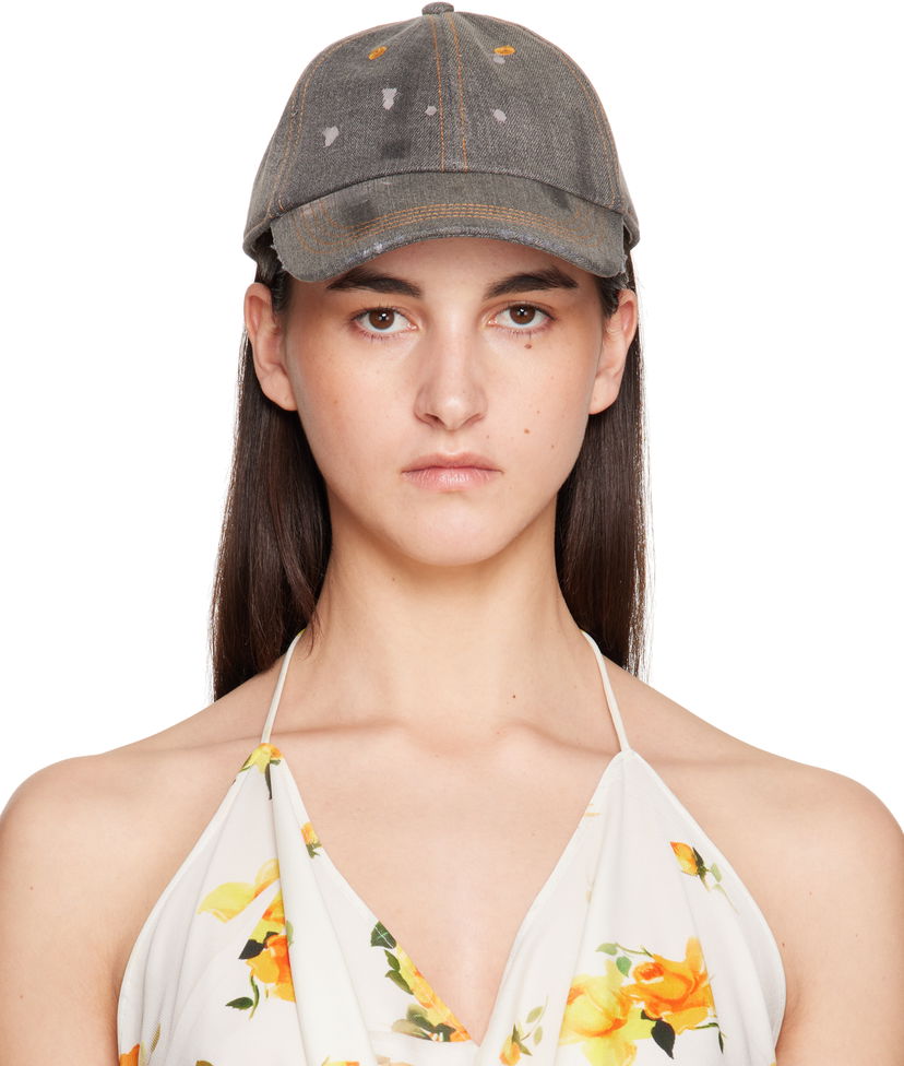 Kasket Acne Studios Acne Studios Denim Baseball Cap Grå | C40405-