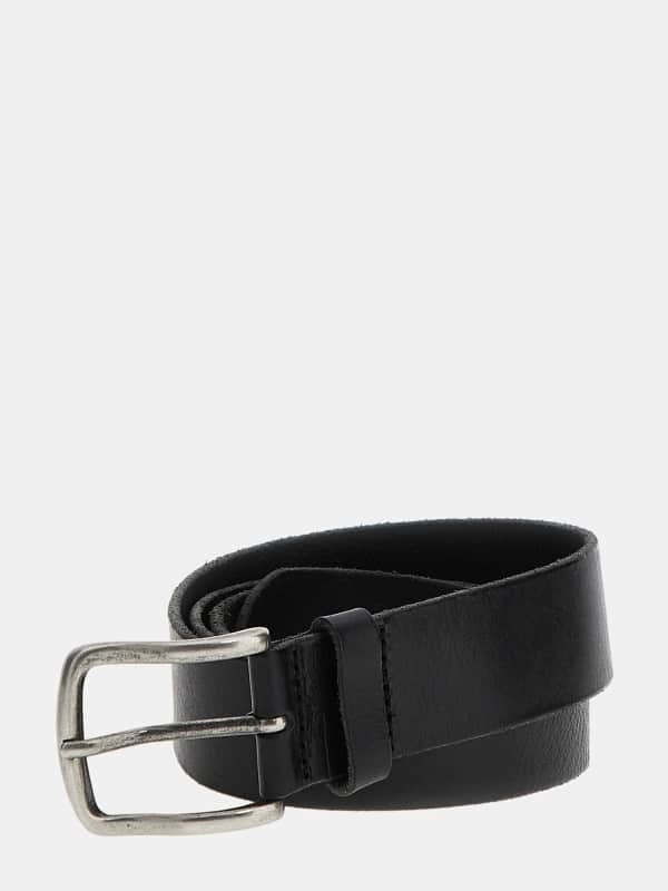 Bælter GUESS Genuine Leather Belt Sort | M4RZ06L0U30, 0