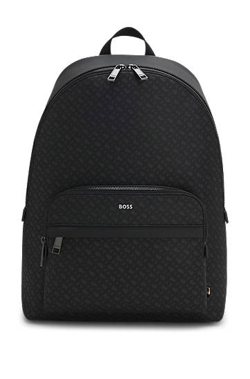 Rygsæk BOSS BOSS Monogram Backpack Sort | 50552571