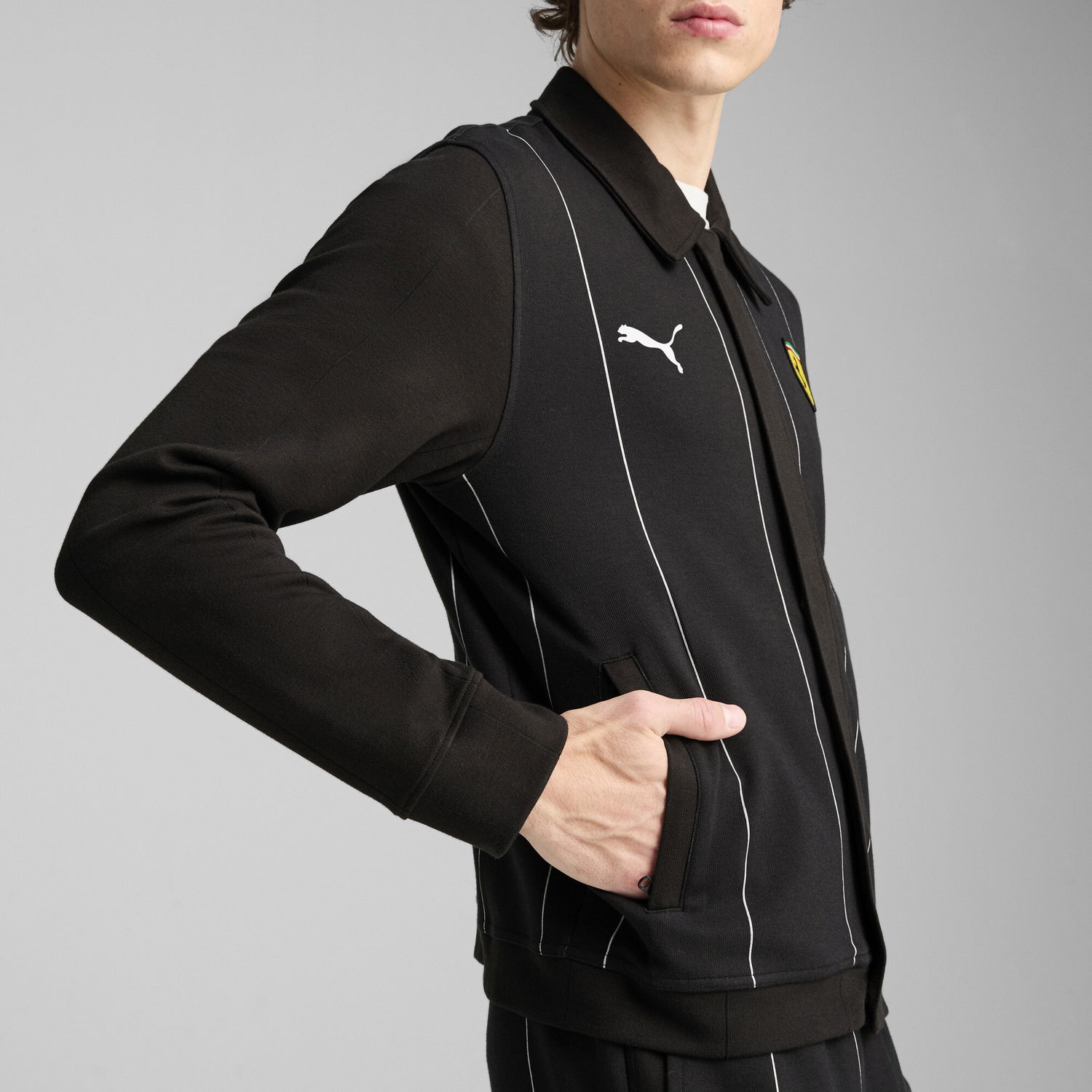 Træningsdragt Puma Scuderia Ferrari HP Race Premium Jacket Sort | 630207_01, 1