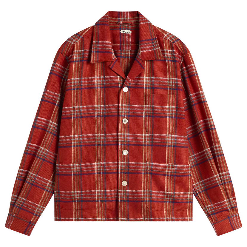 Skjorte Bode Gable Plaid Overshirt Flerfarvet | MRF25SH007