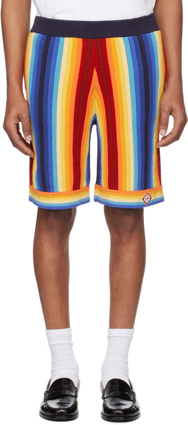 Shorts Casablanca Casablanca Gradient Stripe Towelling Shorts Flerfarvet | MS25-KW-924-01, 0