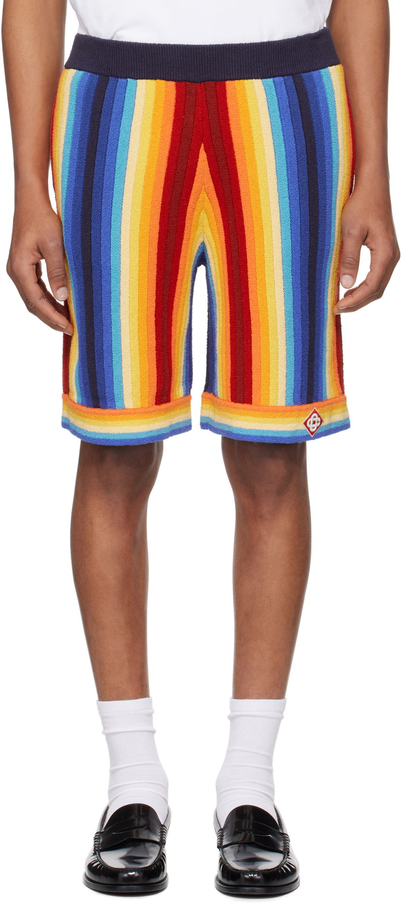 Shorts Casablanca Casablanca Gradient Stripe Towelling Shorts Flerfarvet | MS25-KW-924-01