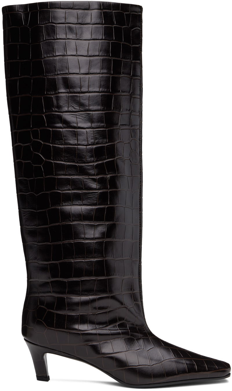 Tøj TOTEME TOTEME 'The Wide Shaft' Knee-High Boots Brun | 231-913-847