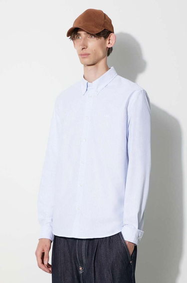 Skjorte A.P.C. Greg Shirt Turkis | COGUH-H12499, 3