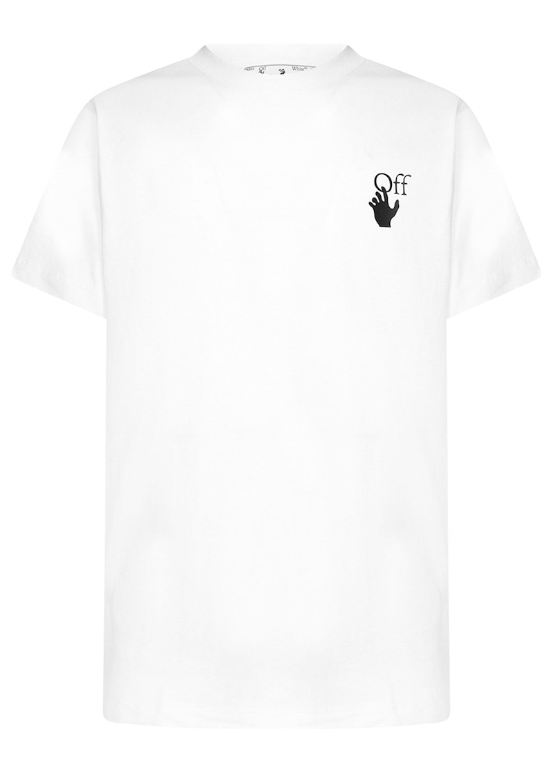 T-shirt Off-White Degrade Arrows Short Sleeve T-Shirt White Multi Hvid | OMAA027F21JER0050184