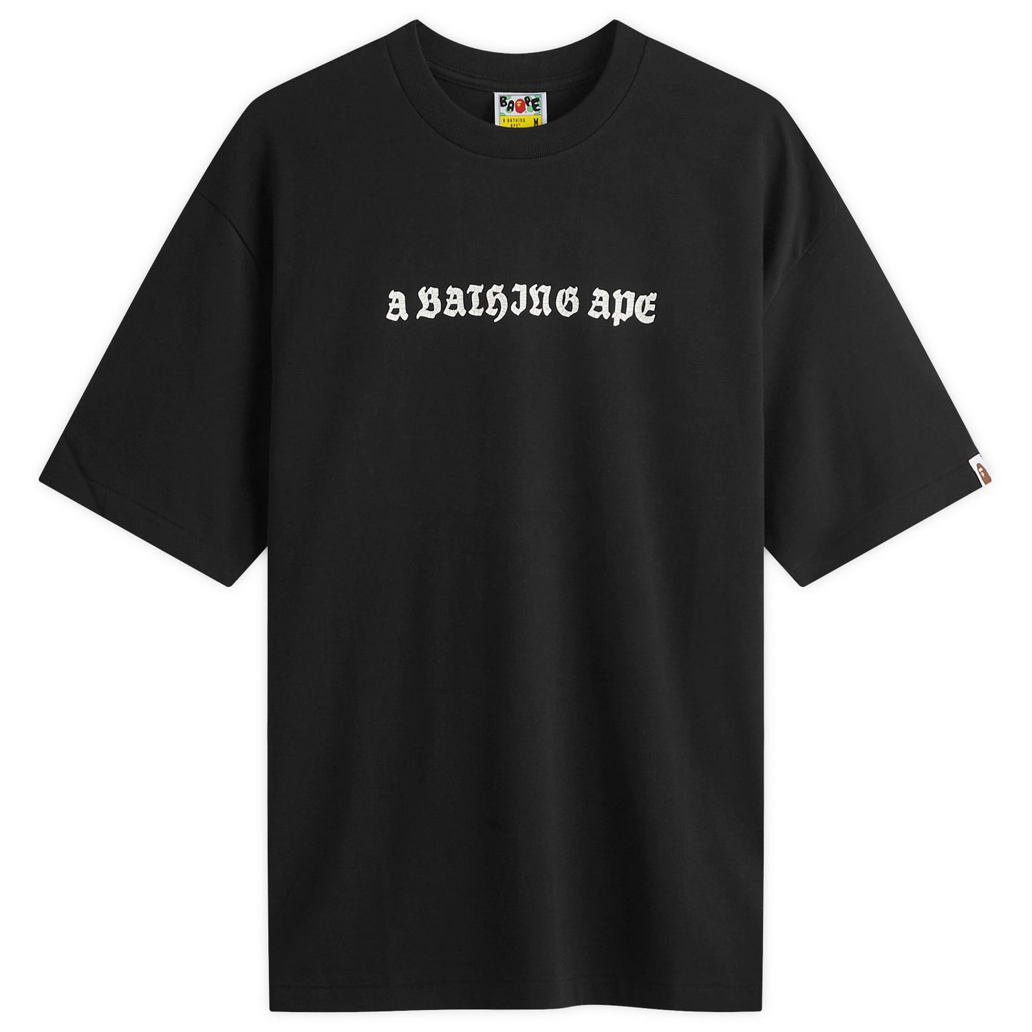 T-shirt BAPE Gothic Logo T-Shirt Sort | 001TEK801308M-BLK, 0