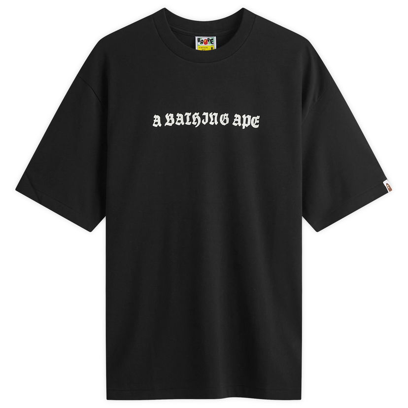 T-shirt BAPE Gothic Logo T-Shirt Sort | 001TEK801308M-BLK