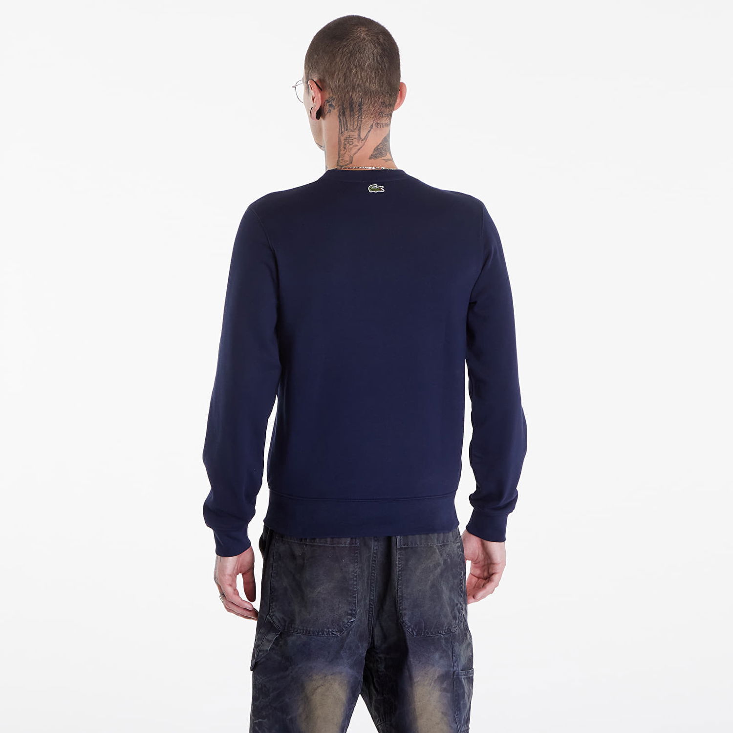 Sweatshirt Lacoste Sweatshirt Navy Blue Mørkeblå | SH1156 166, 1