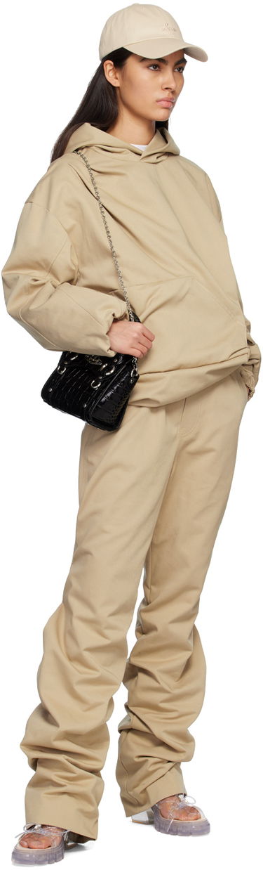 Bukser We11done We11done Banded Shirring Trousers Beige | WD-PT1-23-296-U-BG, 3