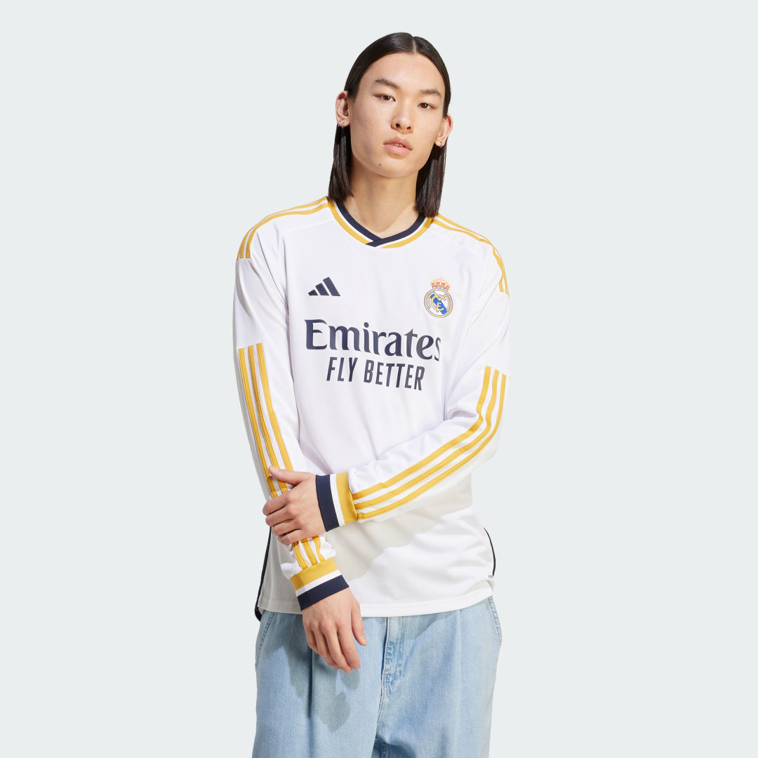 Jersey adidas Originals Real Madrid 23/24 Long Sleeve Home Jersey Hvid | IB0018, 0
