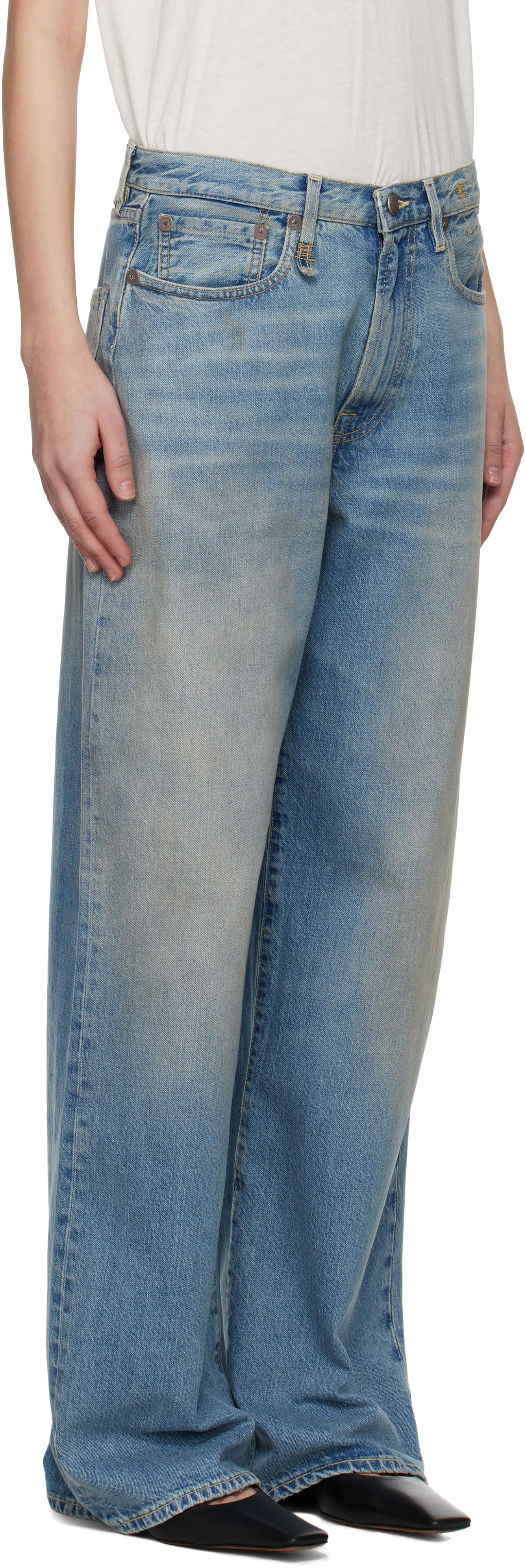 Jeans R13 R13 D'Arcy Loose Jeans Blå | R13WD038-D306A, 1