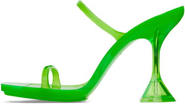Tilbehør Amina Muaddi Amina Muaddi Brito Slipper Heeled Sandals Grøn | 11S333533BRI, 2