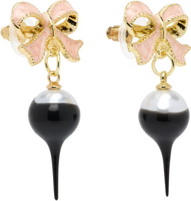 Øreringe Ottolinger Ottolinger Bow Pearl Drop Earrings Lyserød | 2225150499, 1