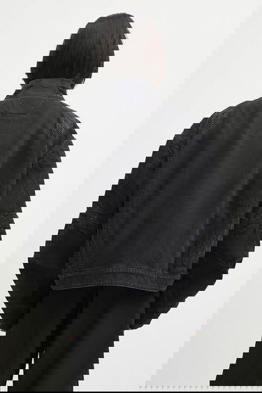 Jakke VETEMENTS VETEMENTS Racing Denim Oversize Jacket Sort | UH76DJ900B2, 2