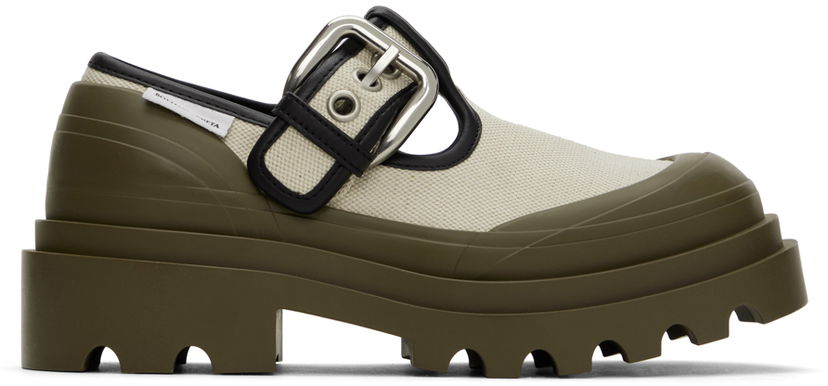 Sneakers og sko Bottega Veneta Bottega Veneta Trek Mary-Jane Loafers Grøn | 796456-V2GY4-9248