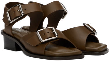 Sneakers og sko LEMAIRE Square Heeled Sandals Brun | FO0030 LL196, 3