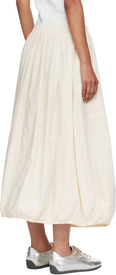 Nederdel YMC YMC Parachute Midi Skirt Hvid | Q3YMB, 2