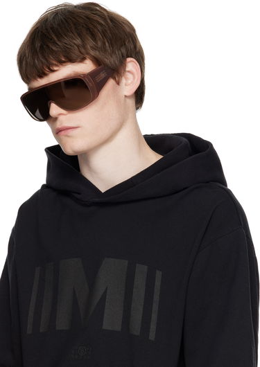 Solbriller Maison Margiela MM6 Maison Margiela Mask Sunglasses Brun | 5VP, 3