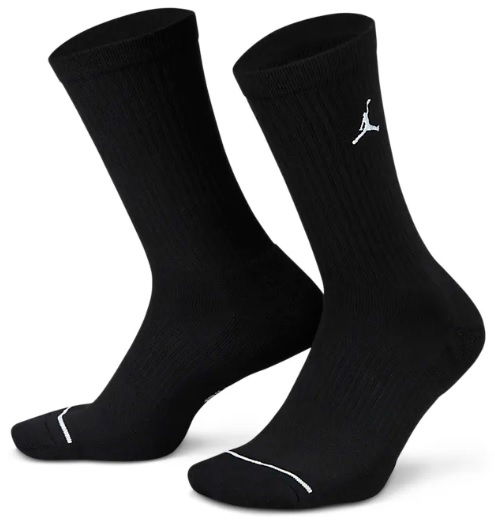 Sokker Jordan Everyday Crew Socks 3-pack Sort | dx9632-010, 0