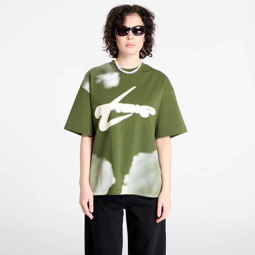T-shirt Footshop Walking Art By FTSHP T-Shirt Clouds Grøn | FTSHP_401