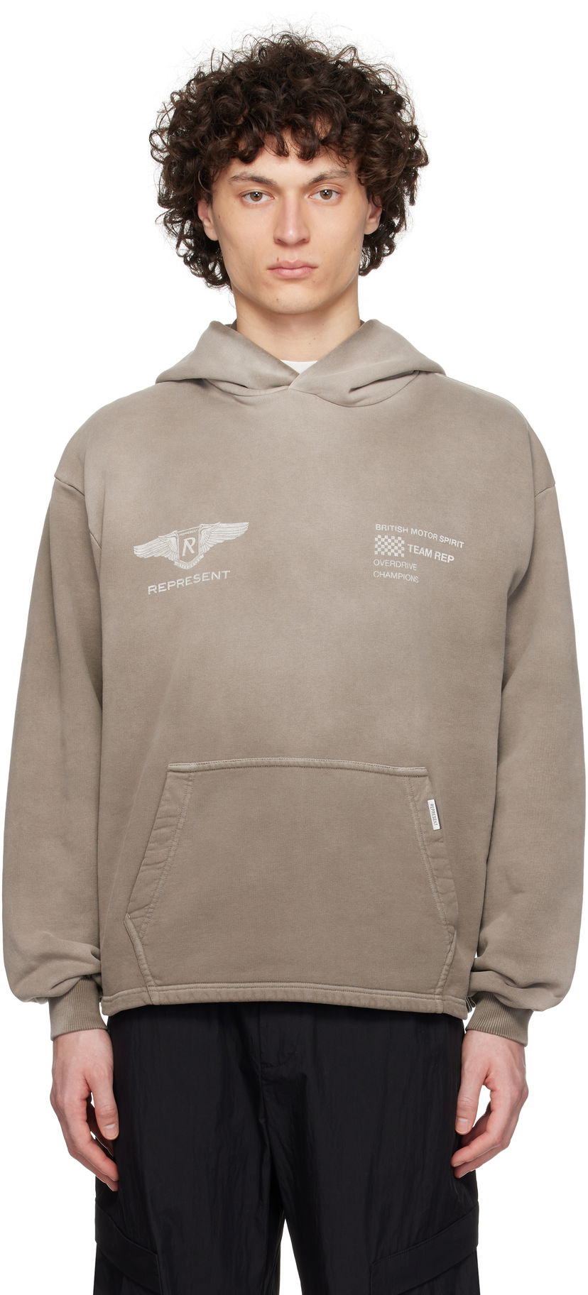 Sweatshirt Represent Clo Represent 'Team Rep' Hoodie Grå | MLM41052