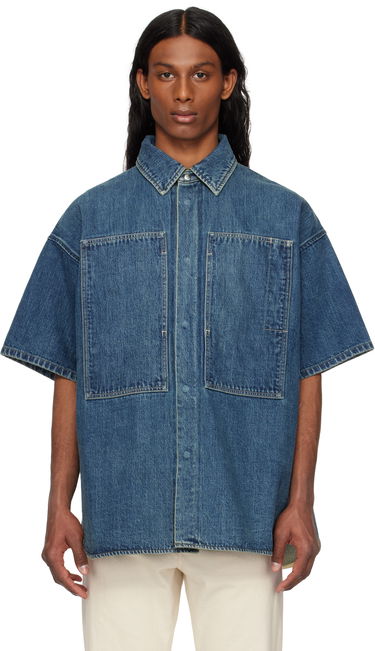 Skjorte Jil Sander Jil Sander Patch Pocket Denim Overshirt Blå | J47DL0168_J45291, 0