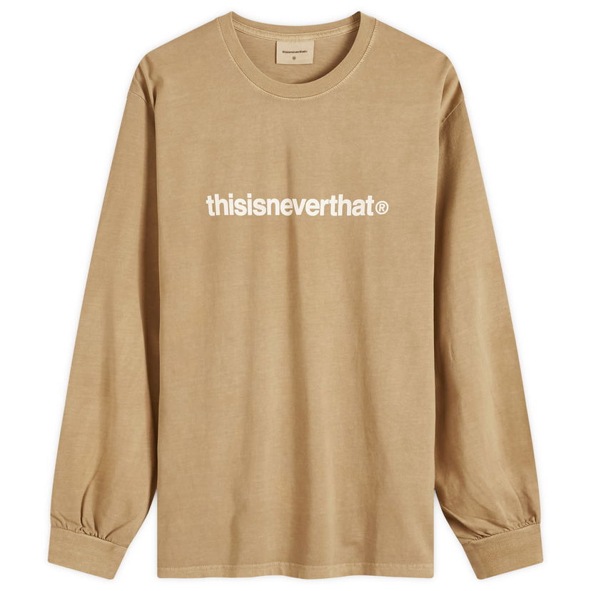 T-shirt thisisneverthat T-Logo Long Sleeve T-Shirt Brun | TN243TTSLT02-COFF