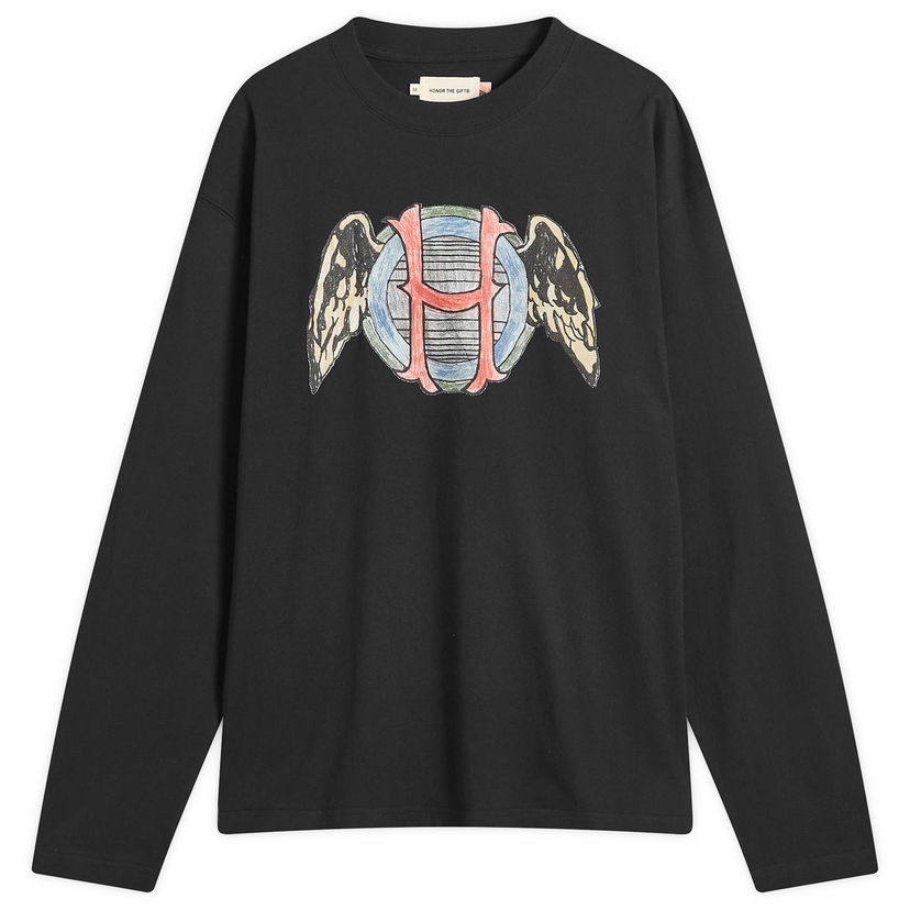 T-shirt Honor The Gift Honor the Gift Honor Wings Long Sleeve T-Shirt, Size Large Sort | HTG250248-BLK
