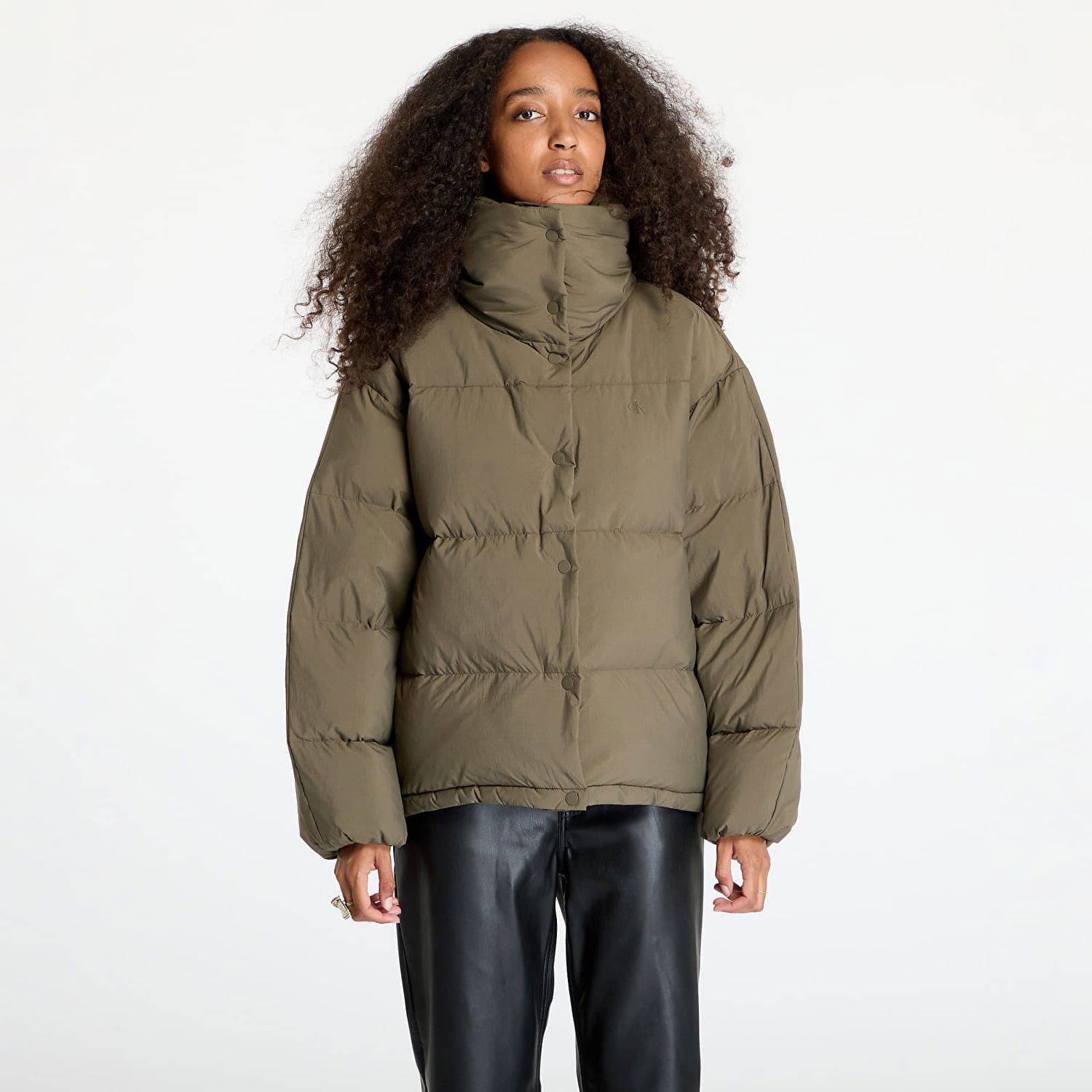 Puffer jakke CALVIN KLEIN Jeans Relaxed Puffer Jacket Gray Beige | J20J224922 PFV, 0