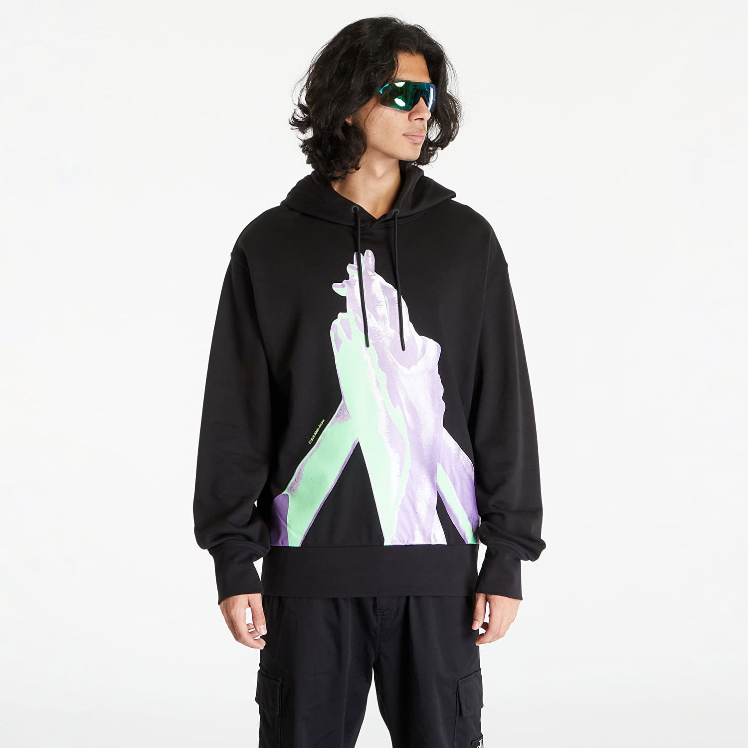 Sweatshirt CALVIN KLEIN Jeans Hyper Real Photoprin Black Sort | J30J324309 BEH, 0