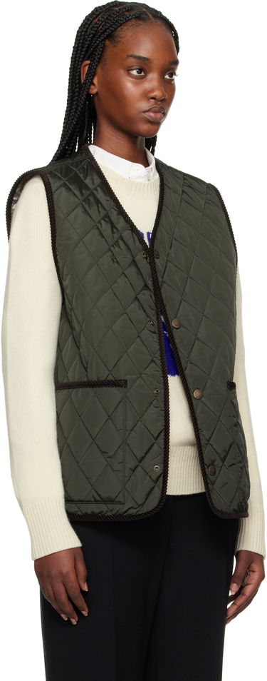 Vest Burberry Burberry Quilted Vest Grøn | 8108400, 1