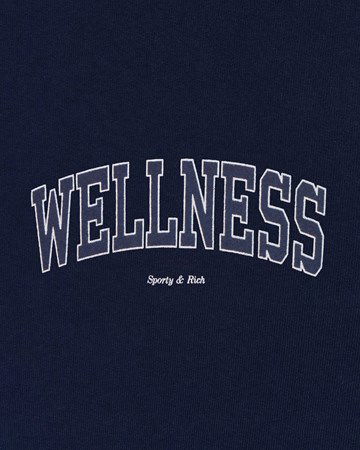 Sweatshirt Sporty & Rich Wellness Ivy Cropped Hoodie Mørkeblå | HC851NA, 1