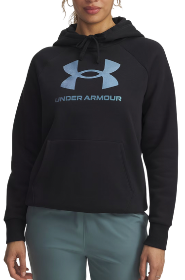 Sweatshirt Under Armour Rival Fleece Shimmer Hoodie Sort | 6003710-007, 0