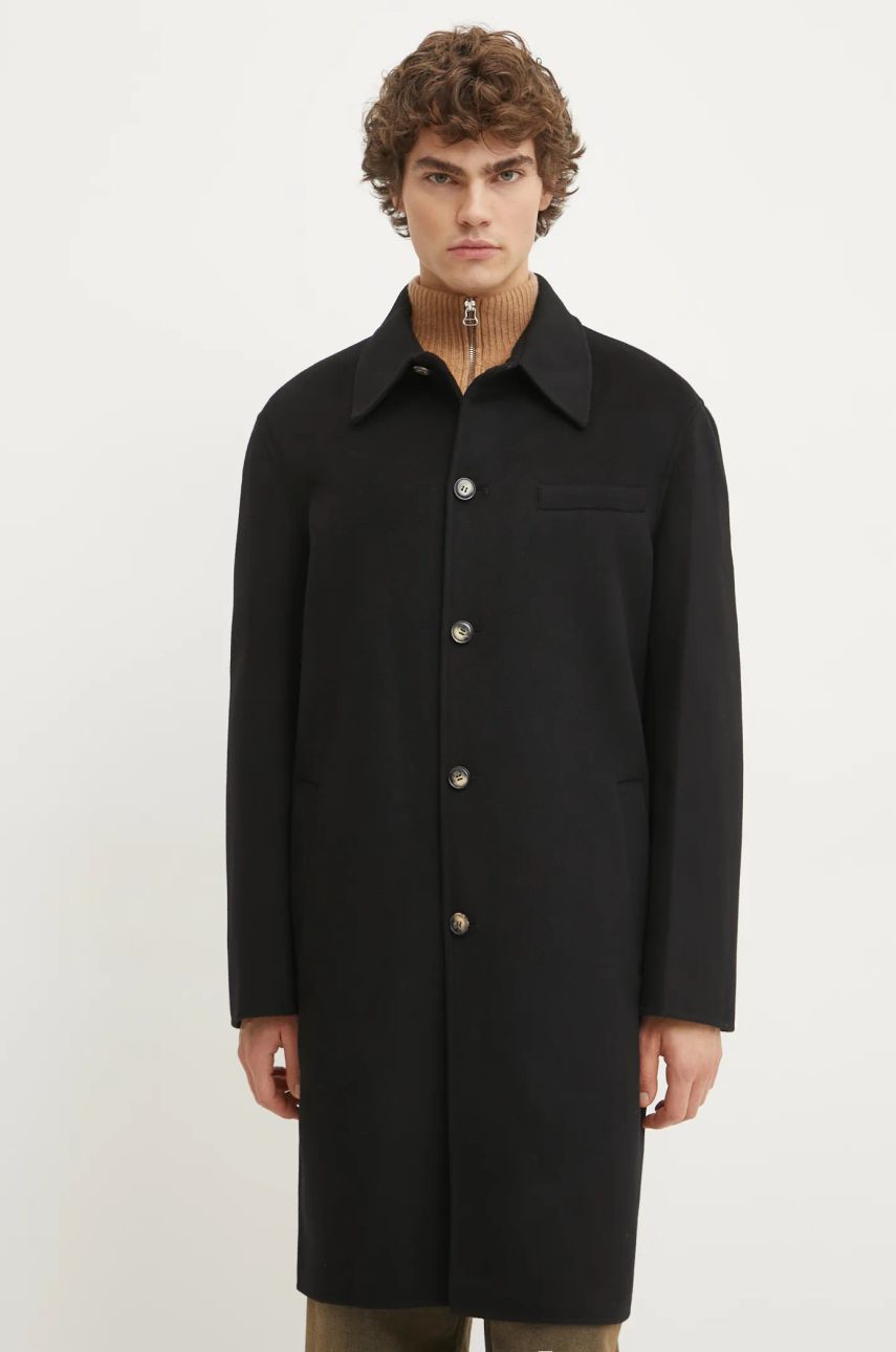 Frakker Nanushka Nanushka JANNO Oversize Wool Coat Sort | NM24CROW01799, 0