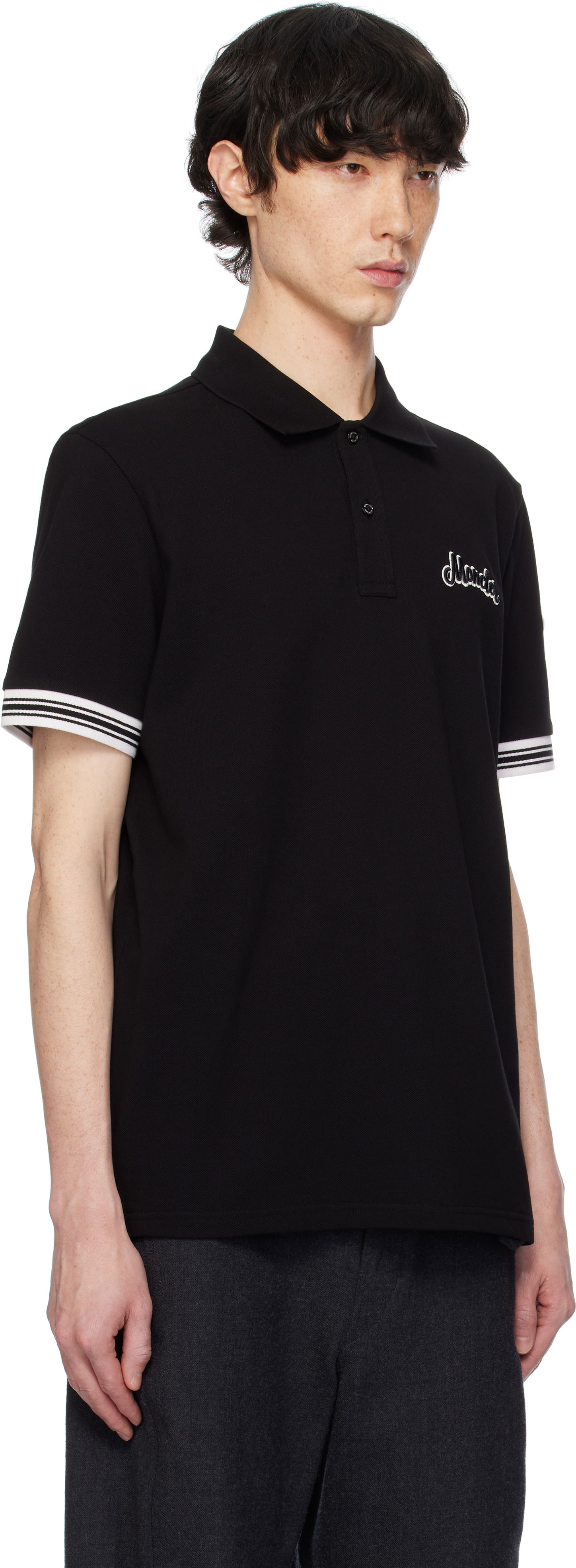 Polo skjorte Moncler Archivio Short Sleeve Polo Sort | K10918A00006899UR, 1