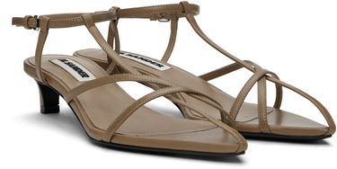 Sneakers og sko Jil Sander Jil Sander High Heeled Tie Sandals Brun | J15WP0129_P8389, 3