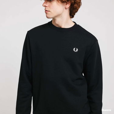 Sweatshirt Fred Perry Crew Neck Sweatshirt Sort | M7535-184, 4