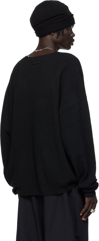 Sweater Fear of God Fear of God ESSENTIALS Waffle Knit Long Sleeve Crewneck Sweatshirt Sort | 192SP256160F, 2
