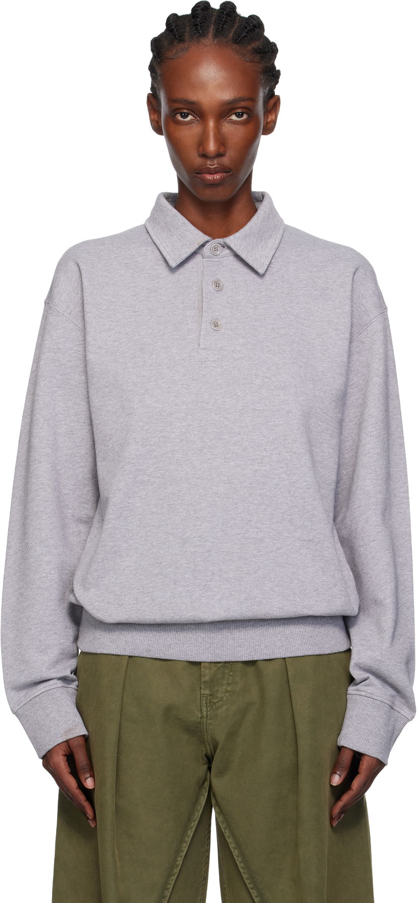 Polo skjorte JW Anderson JW Anderson Rugby Polo Grå | JO0287-PG1632