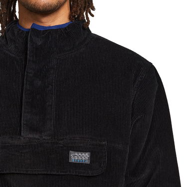 Jakke Stüssy Corduroy Mock Pullover Sort | 115624-0001, 3