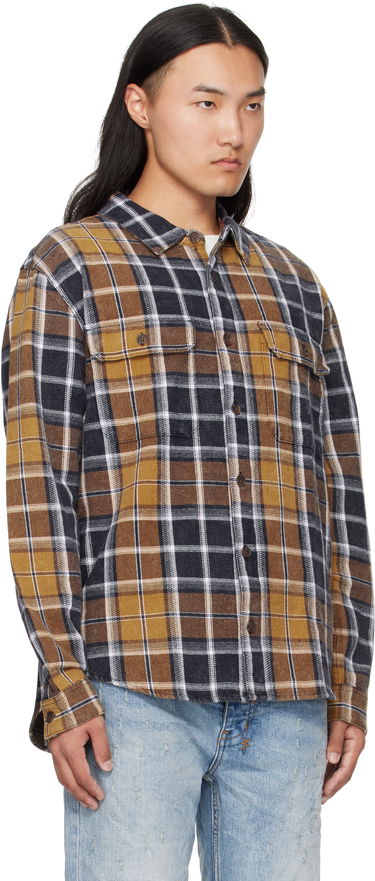 Skjorte Ksubi Ksubi Rosebowl Long Sleeve Plaid Shirt Gul | MFA25SH021, 1